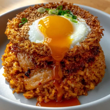 Delicious plate of homemade fried rice with vegetables and shrimp