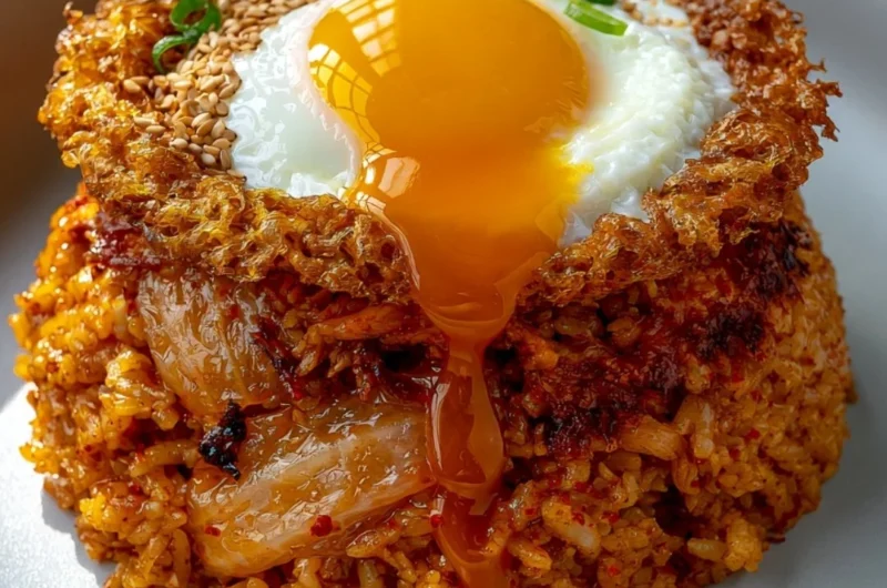 Delicious plate of homemade fried rice with vegetables and shrimp