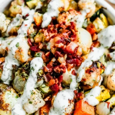 Delicious Chicken Bacon Ranch dish with crispy bacon and creamy ranch dressing