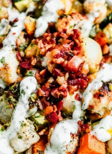 Delicious Chicken Bacon Ranch dish with crispy bacon and creamy ranch dressing