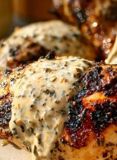 Cozy white barbecue chicken dish served on a plate
