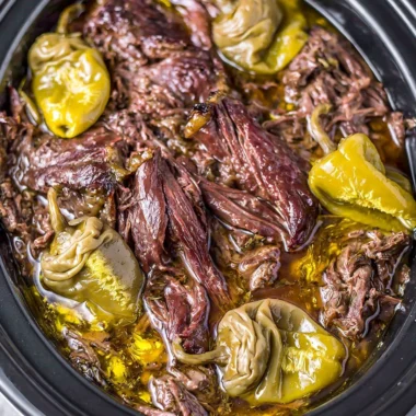 Crockpot Mississippi Pot Roast recipe with tender beef and savory spices