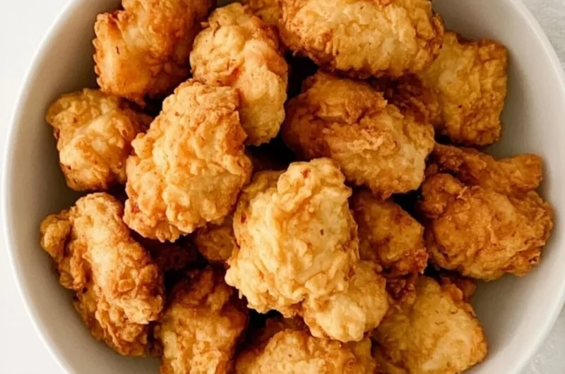 Gluten free Chick Fil A Nuggets served with dipping sauce.