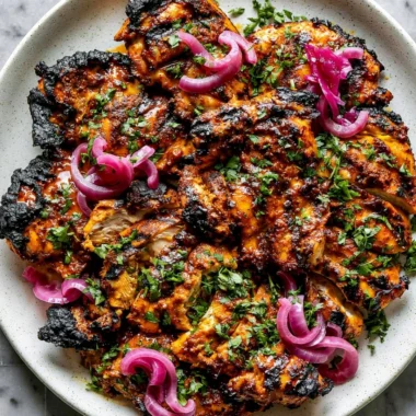 Delicious shawarma marinade ingredients in a bowl ready for cooking