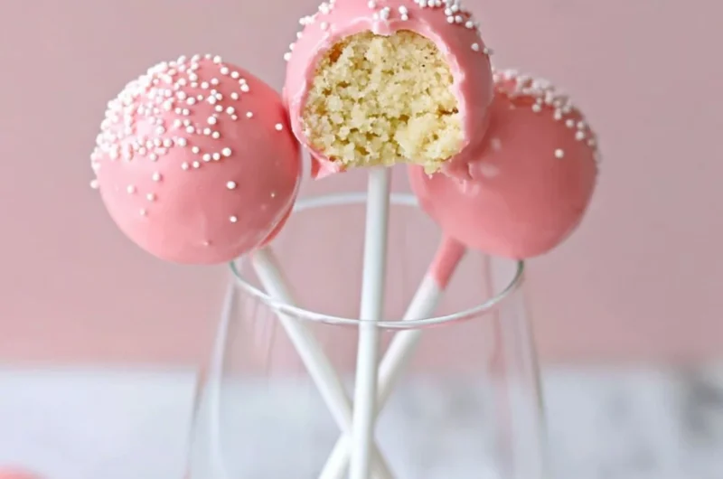 Homemade Starbucks cake pop recipe with colorful decorations