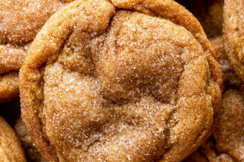 Chewy pumpkin snickerdoodle cookies with brown butter and fall spices.
